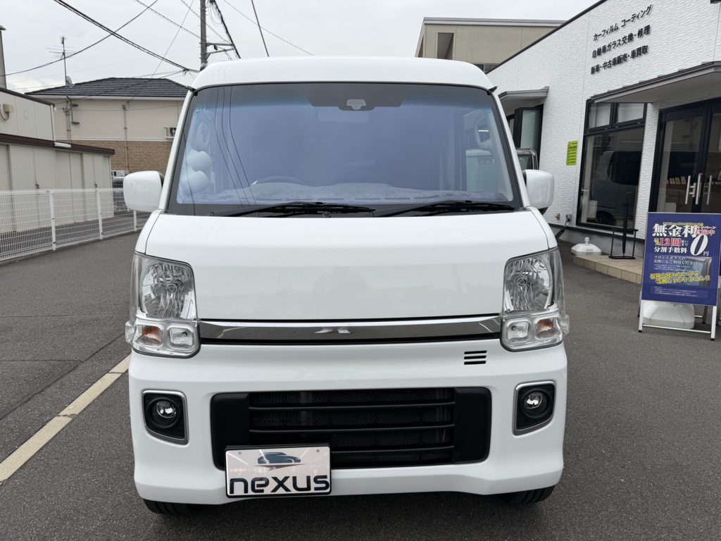 岡山市のお客様です。フロントガラス交換(コートテクト)　エブリィ【nexus株式会社】