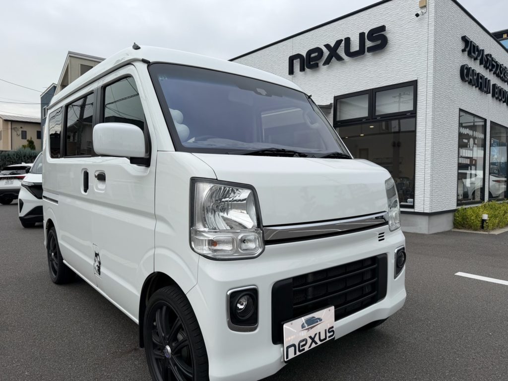 岡山市のお客様です。フロントガラス交換(コートテクト)　エブリィ【nexus株式会社】