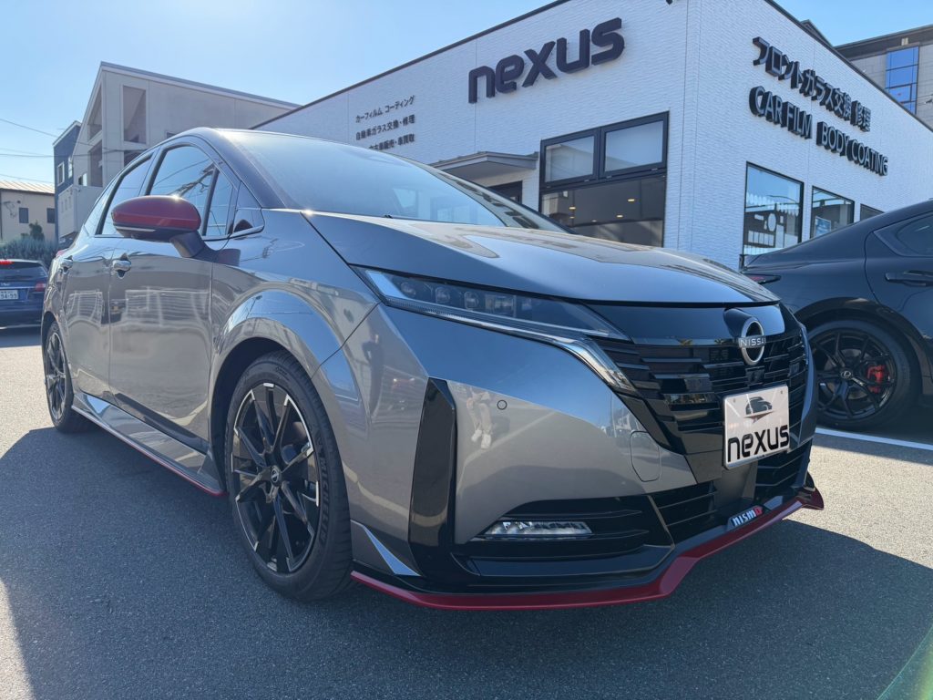 倉敷市のお客様にカーフィルム(プレミアム20％) ノートオーラニスモ【nexus株式会社】