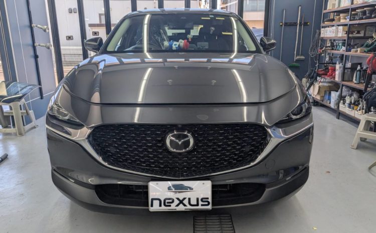岡山市のお客様にフロントガラス交換　CX-30【nexus株式会社】