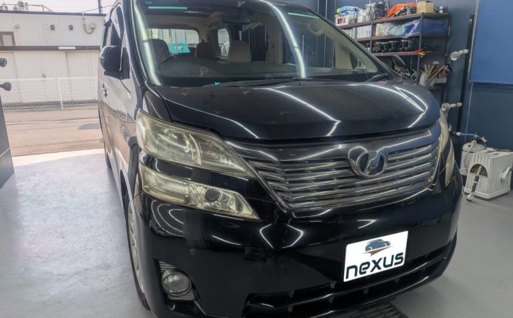 岡山市のお客様にフロントガラス交換　ヴェルファイア【nexus株式会社】