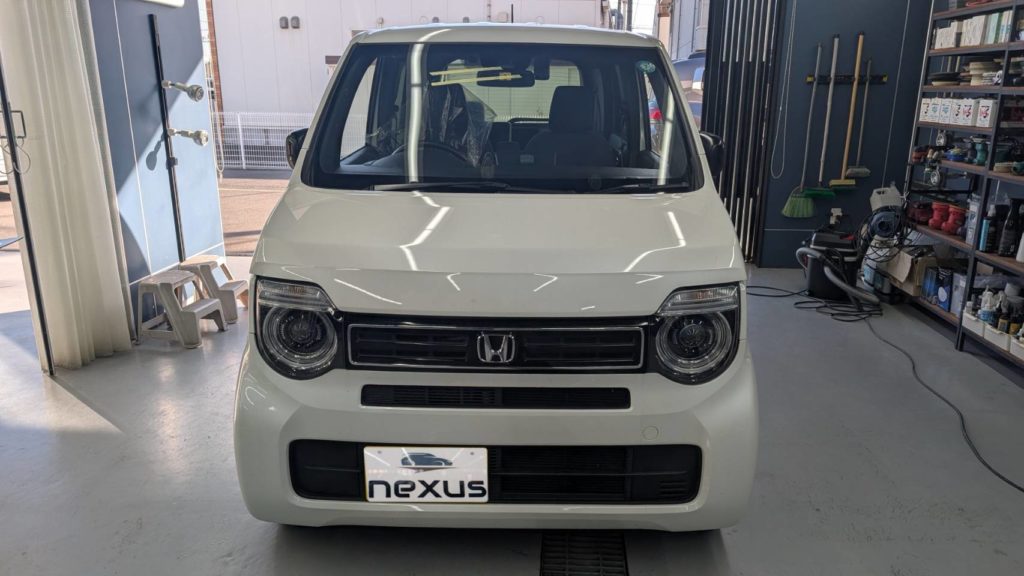 岡山市のお客様にフロントガラス交換 N-WGN【nexus株式会社】