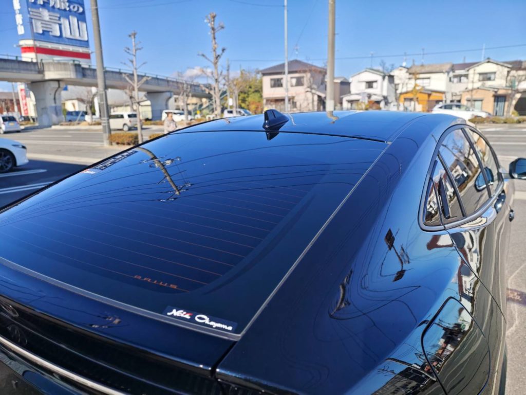 玉野市のお客様にコーティング(セラミックウルトラ)+フィルム(プレミアム)施工　プリウス【nexus株式会社】