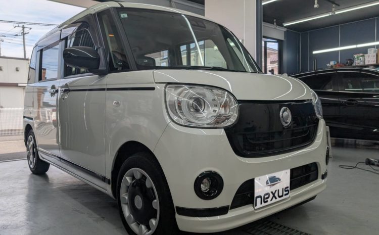 岡山市のお客様にフロントガラス飛び石修理　ムーヴキャンバス【nexus株式会社】