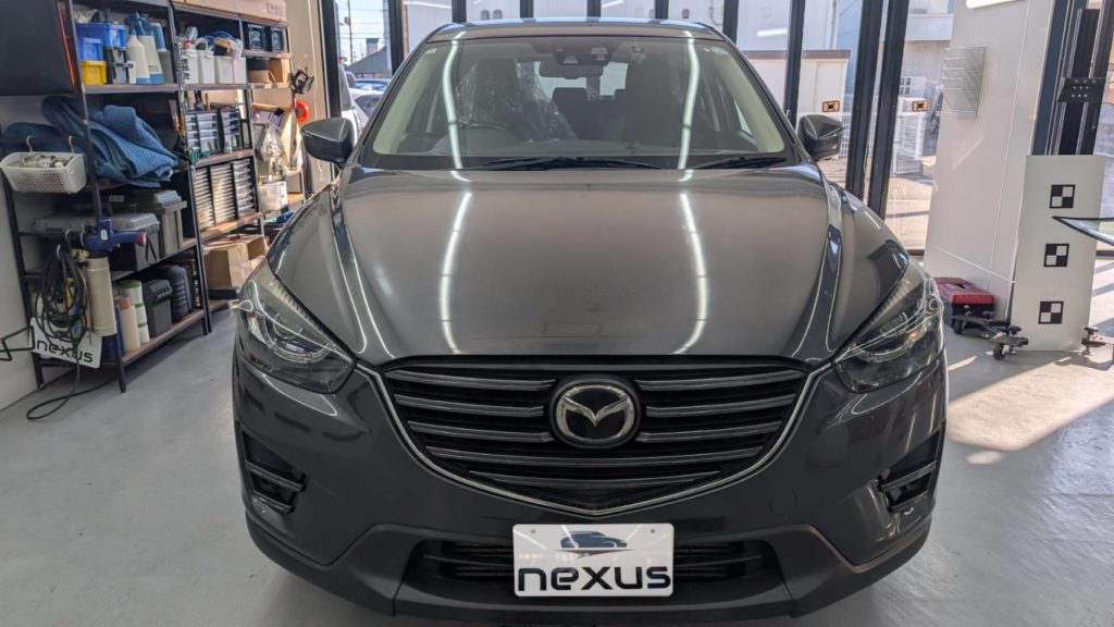 岡山市のお客様にフロントガラス交換　CX-5【nexus株式会社】