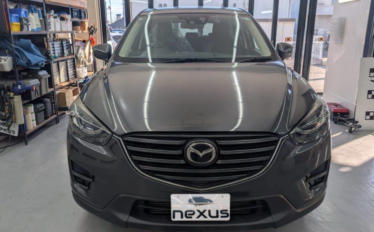 岡山市のお客様にフロントガラス交換　CX-5【nexus株式会社】