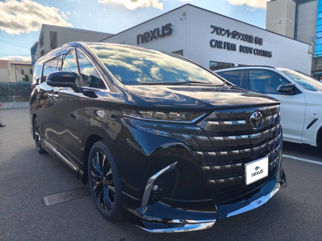 岡山市のお客様にコーティング(3D Hybrid)+フィルム(スタンダード)　アルファード【nexus株式会社】