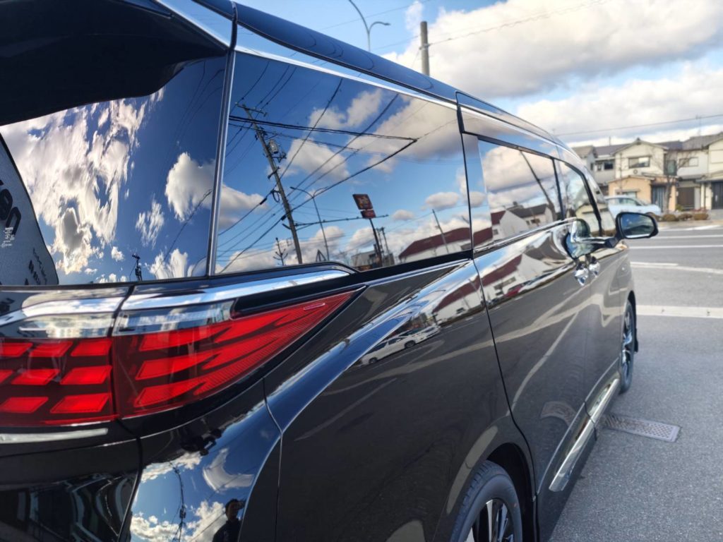 岡山市のお客様にコーティング(3D Hybrid)+フィルム(スタンダード)　アルファード【nexus株式会社】