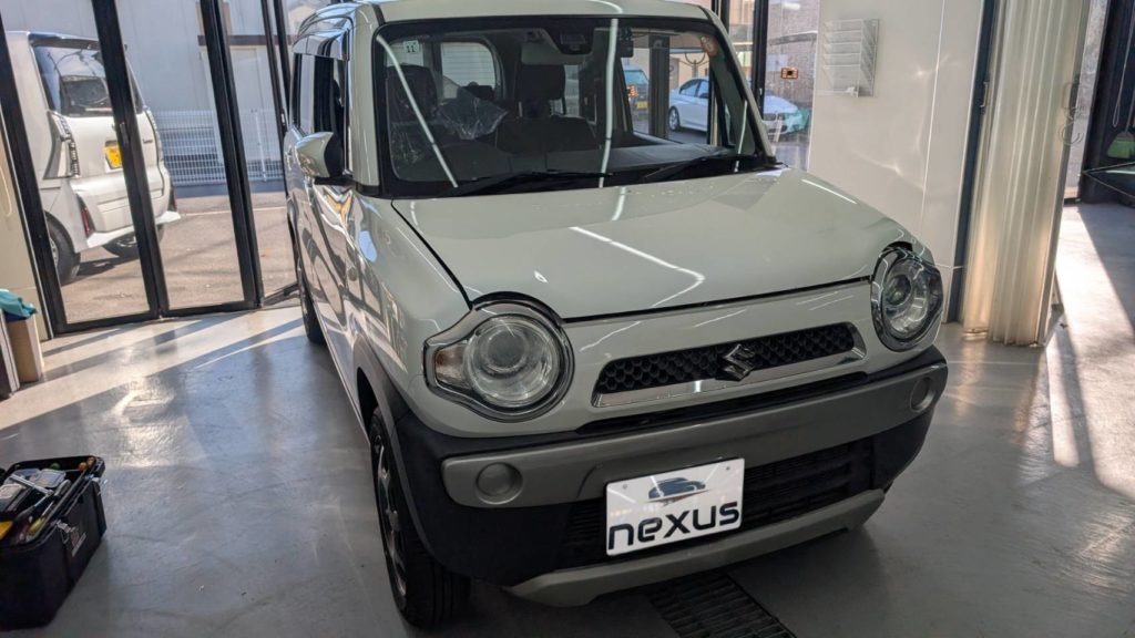 備前市のお客様にフロントガラス交換 ハスラー【nexus株式会社】