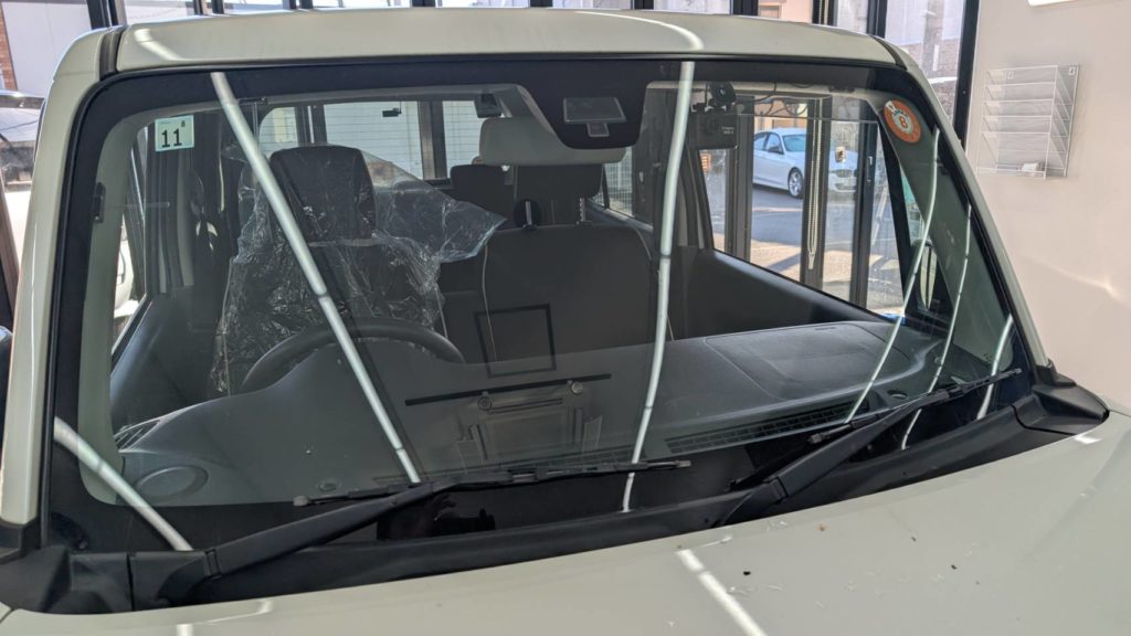 備前市のお客様にフロントガラス交換 ハスラー【nexus株式会社】