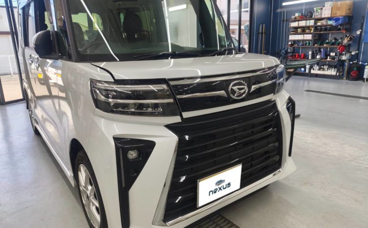 岡山市のお客様にフロントガラス交換　タント【nexus株式会社】