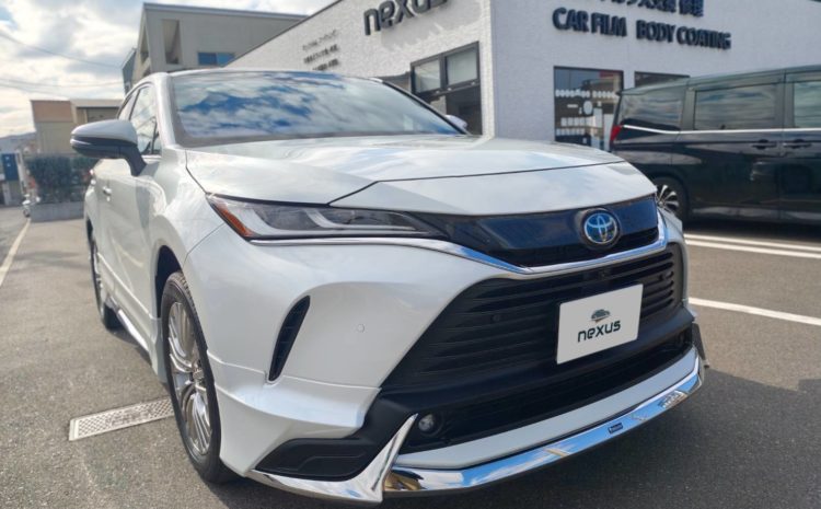 福山市のお客様にコーティング(プレミアム) +フィルム(ゴースト)　ハリアー【nexus株式会社】