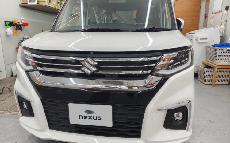 岡山市のお客様にフロントガラス交換　ソリオ【nexus株式会社】