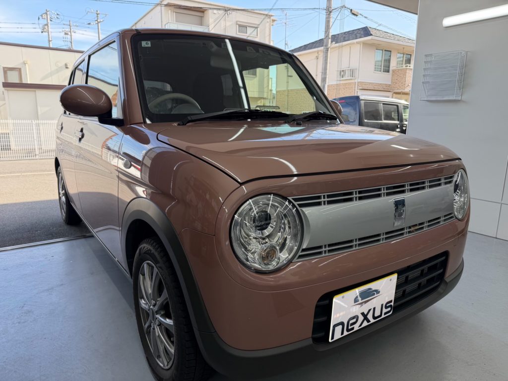 栃木県のお客様にフロントガラス飛び石修理　ラパン【nexus株式会社】