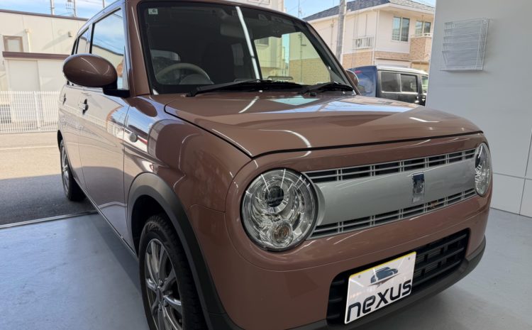 栃木県のお客様にフロントガラス飛び石修理　ラパン【nexus株式会社】