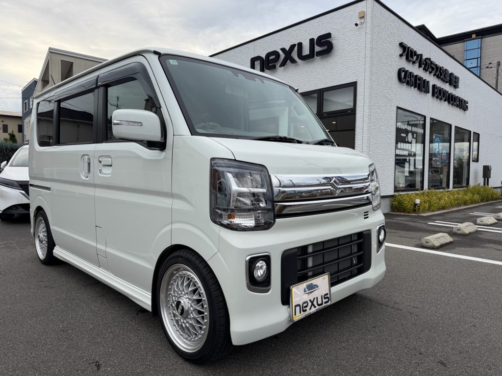 津山市のお客様にカーフィルム(スタンダード2%) エブリィ【nexus株式会社】