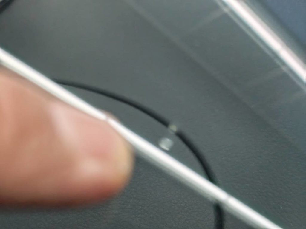 倉敷市のお客様にフロントガラス飛び石修理　アウトランダー【nexus株式会社】