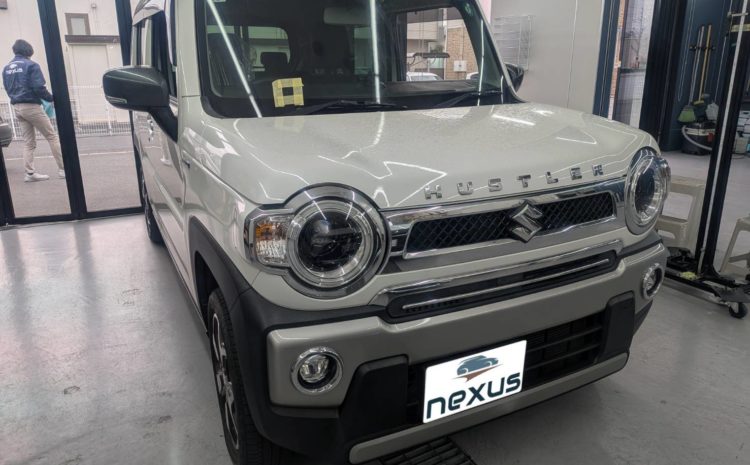 瀬戸内市のお客様にフロントガラス交換　ハスラー【nexus株式会社】