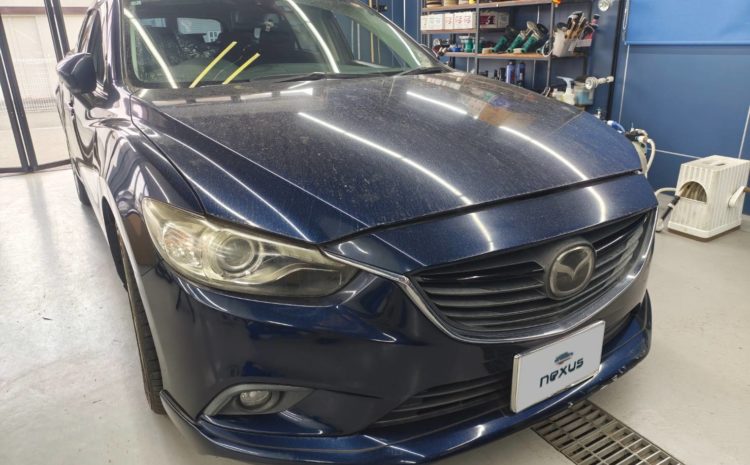 岡山市のお客様にフロントガラス交換　アテンザ【nexus株式会社】