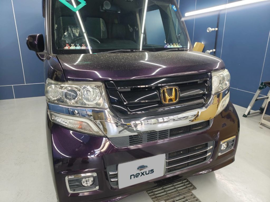 岡山市のお客様にフロントガラス交換 N-BOX【nexus株式会社】