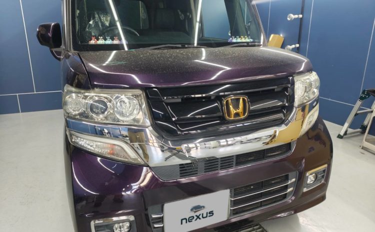 岡山市のお客様にフロントガラス交換　N-BOX【nexus株式会社】