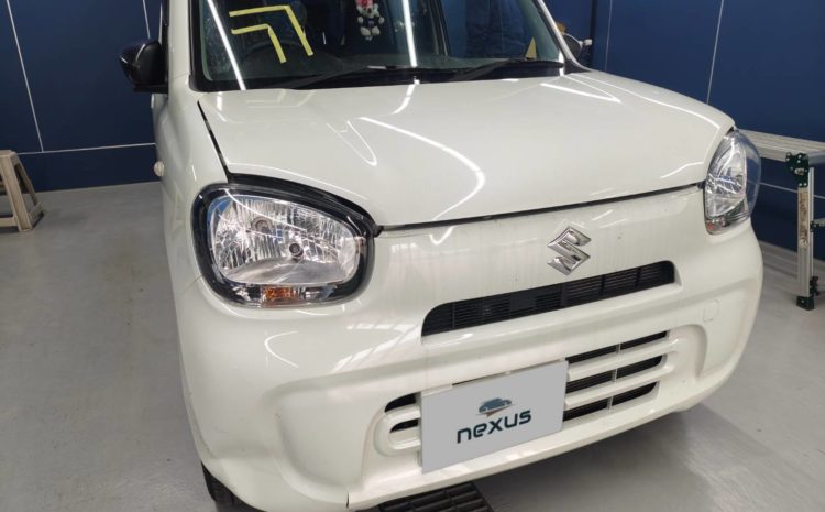 岡山市のお客様にフロントガラス交換　アルト【nexus株式会社】