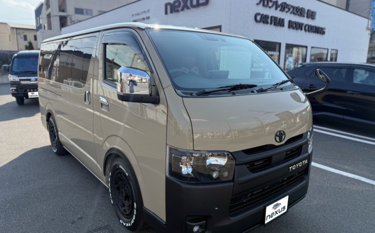 玉野市のお客様にカーフィルム(プレミアム10％) ハイエース【nexus株式会社】