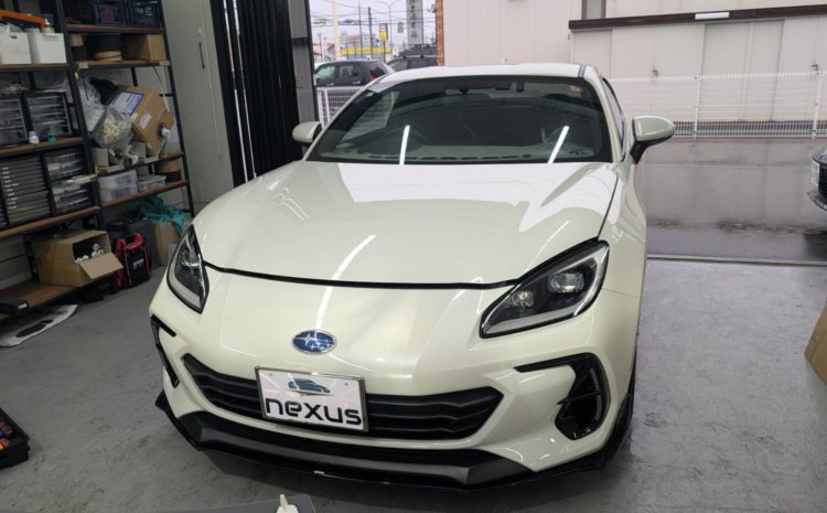 浅口市のお客様にフロントガラス交換　BRZ【nexus株式会社】
