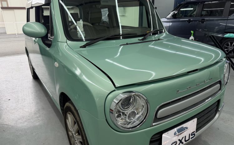 和気郡のお客様にフロントガラス交換　ラパン【nexus株式会社】