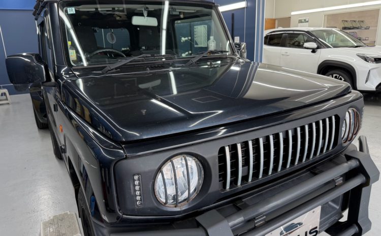 福山市のお客様にフロントガラス飛び石修理　ジムニー【nexus株式会社】